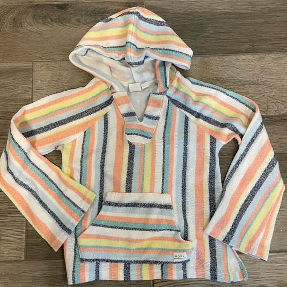 Colorful Girls Roxy Terrycloth Poncho - Picture 6 of 6